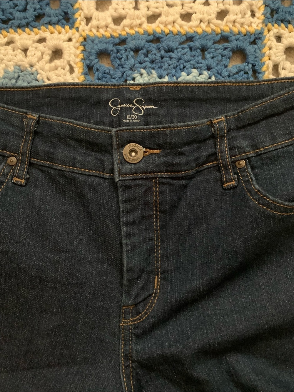 Jessica Simpson Dark Wash Denim Shorts Size 10 / 30